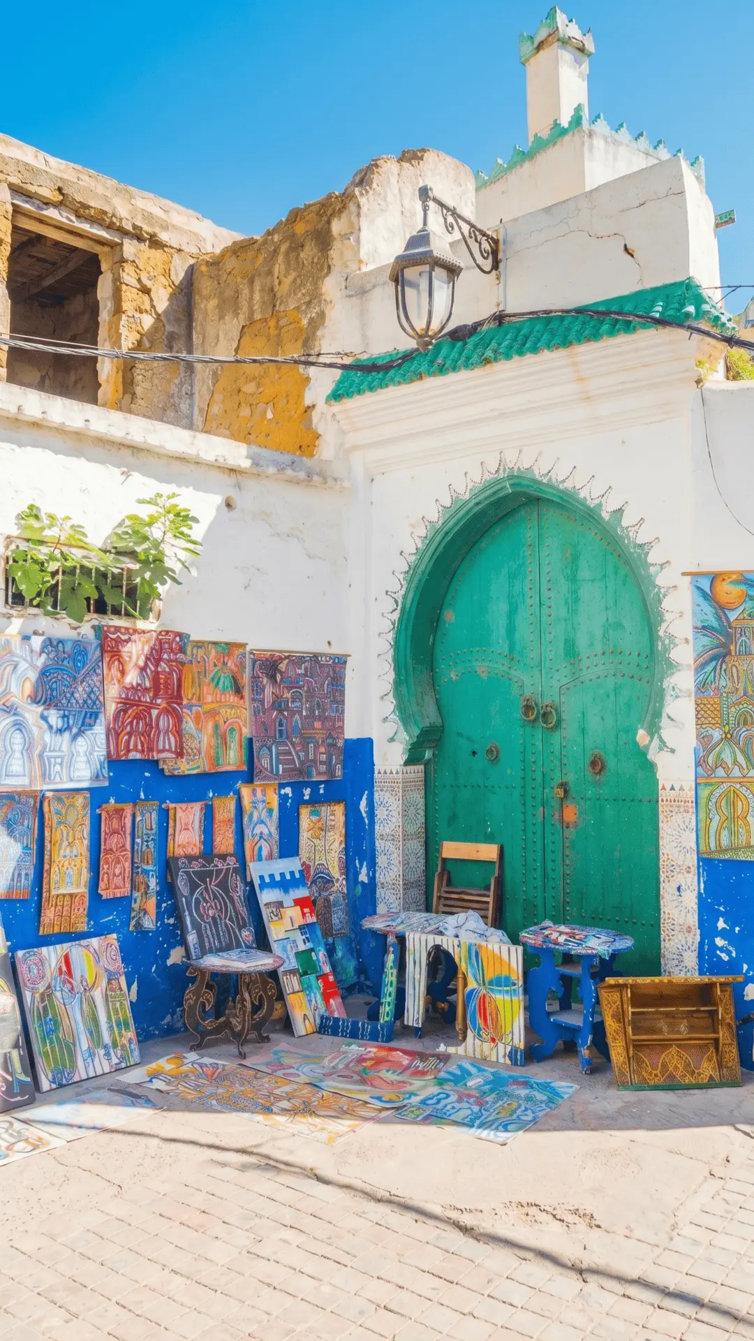 Asilah - Where Art Meets Everyday Life Artistic atmosphere with murals and colorful details everywhere in Asilah, Morocco