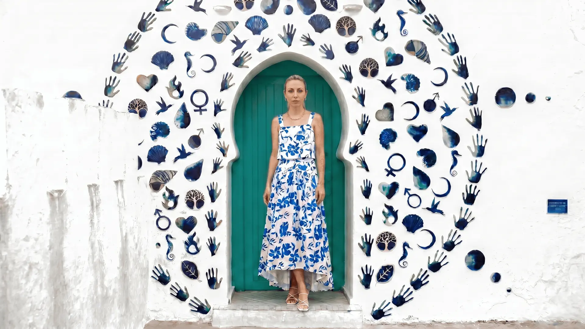 Famous Mural - Asilah Morocco Street Art Most famous mural in Asilah, iconic street art on the medina walls