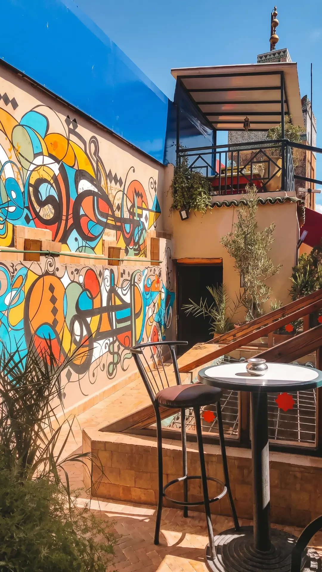 Cafe Clock Fez | Iconic Cafe in the Medina Morocco Cafe Clock in the heart of Fez Medina — famous cultural cafe with traditional Moroccan decor and vibrant atmosphere