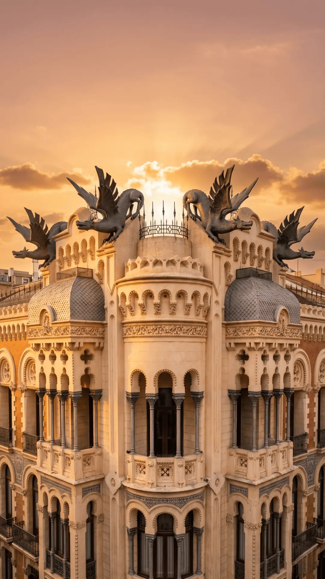 Casa de los Dragones Ceuta – House of the Dragons Architecture Casa de los Dragones (House of the Dragons), iconic modernist building with dragon sculptures in Ceuta, Spain