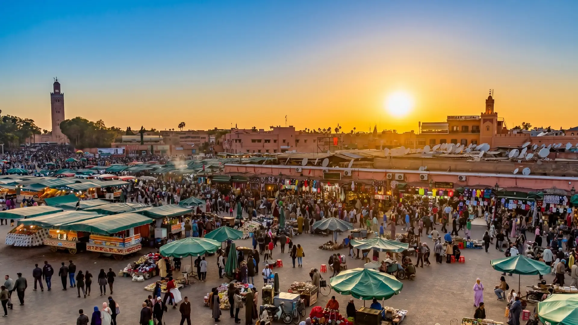 Jemaa El-Fnaa Square in Marrakech Jemaa El-Fnaa Square in Marrakech