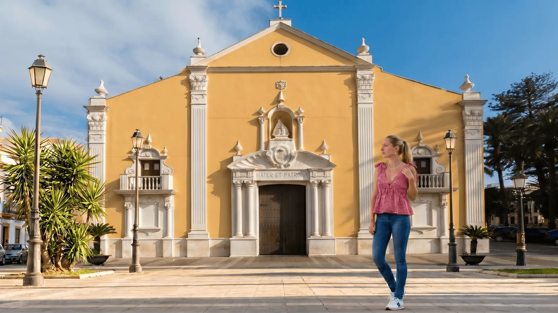 Plaza de Africa Ceuta Spain – Historic Square with Cathedral Plaza de África in Ceuta, Spain, with the Cathedral of the Assumption and central monument