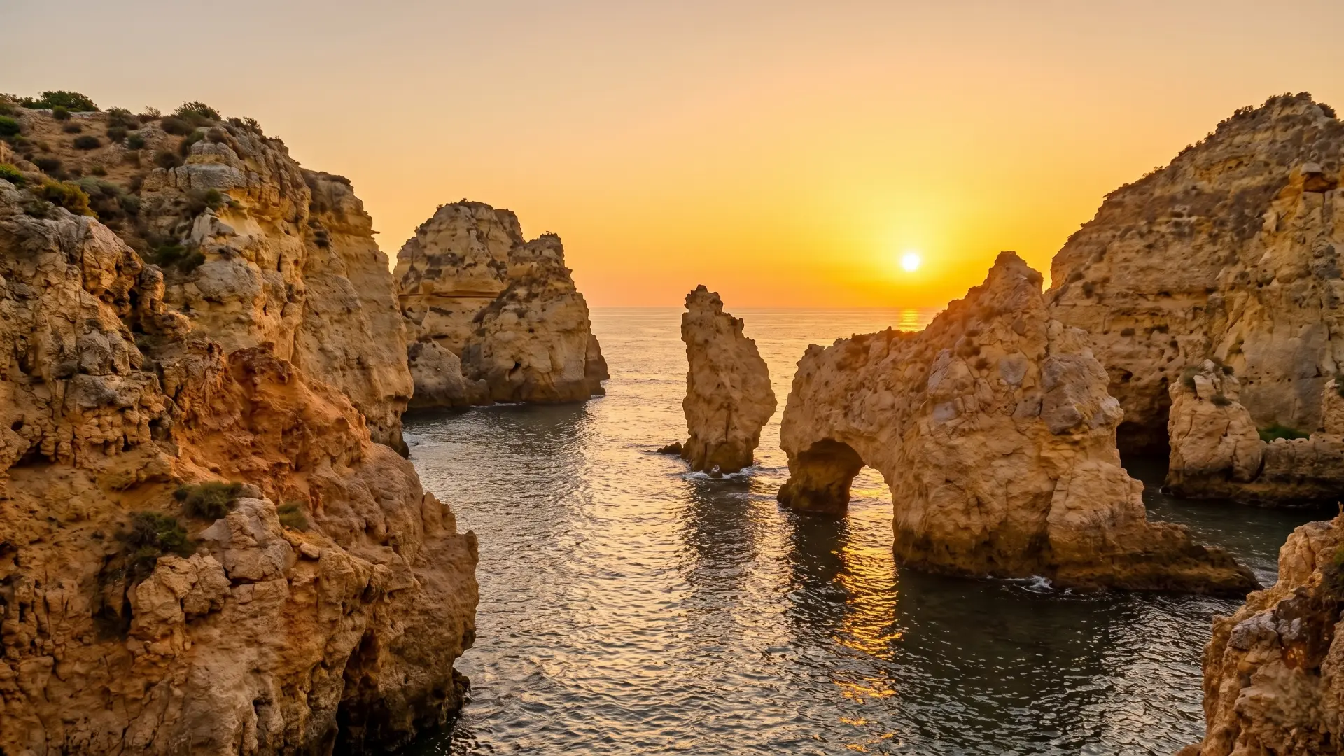 Ponta da Piedade at Sunset Ponta da Piedade at Sunset