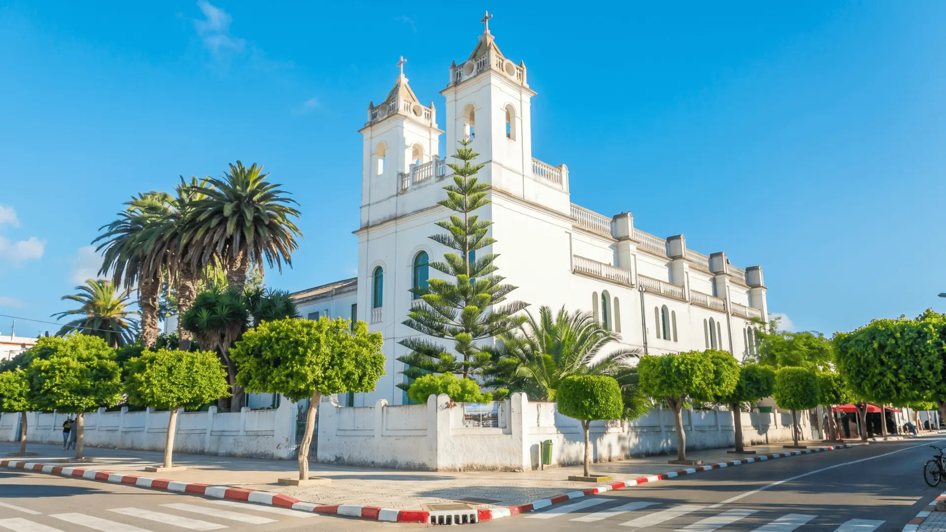 San Bartolome Church Asilah San Bartolome Church in Asilah, historic white church on the Moroccan coast