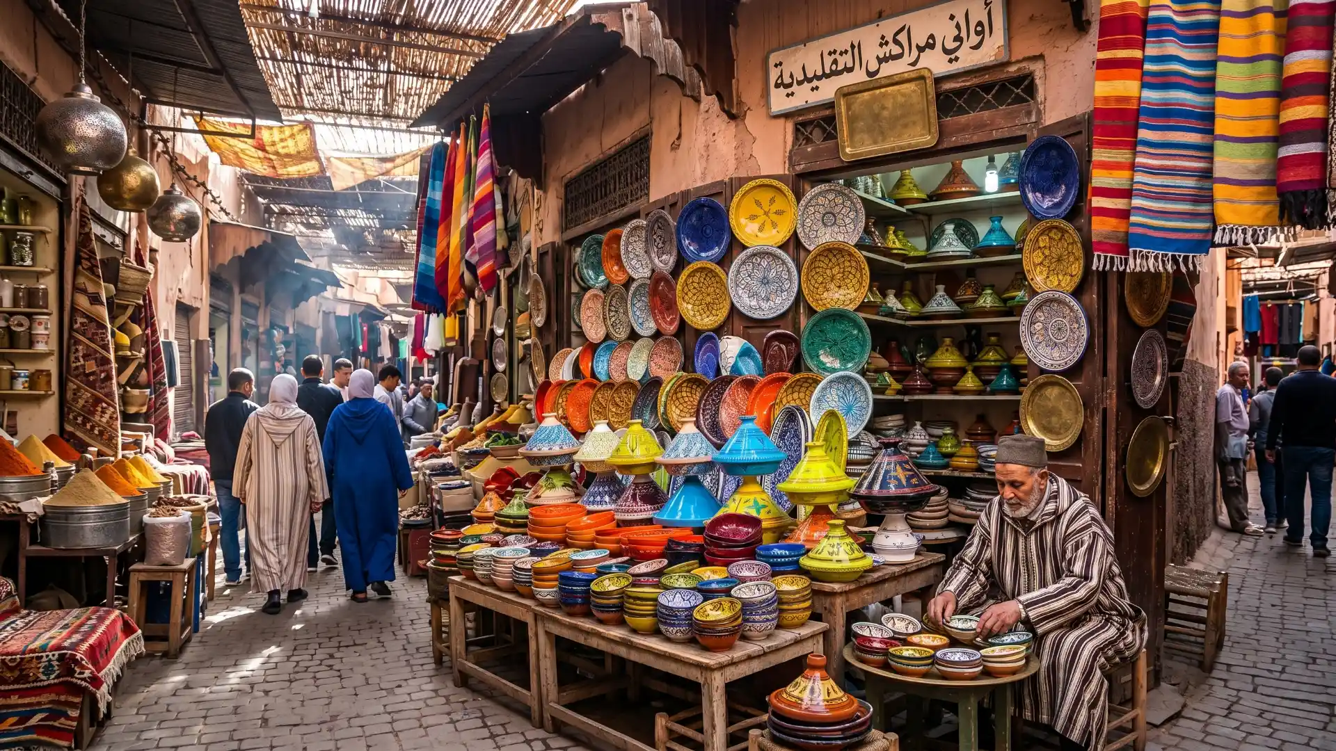 Souks in Marrakech Souks in Marrakech
