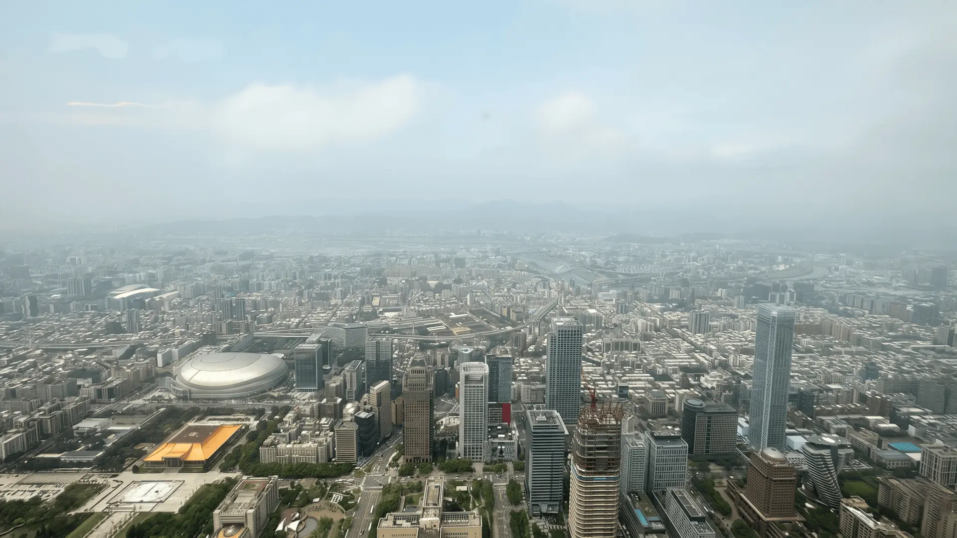 Taipei City Skyline from Taipei 101 | Iconic Taiwan View Stunning daytime or nighttime skyline of Taipei city viewed from Taipei 101